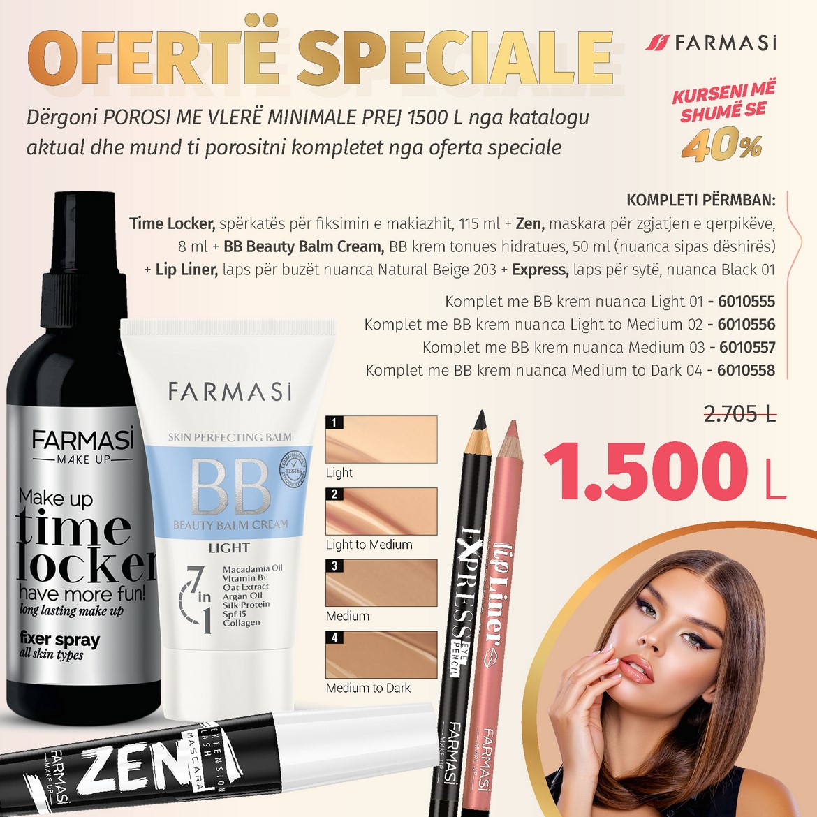 OFFERTË SPECIALE 40%